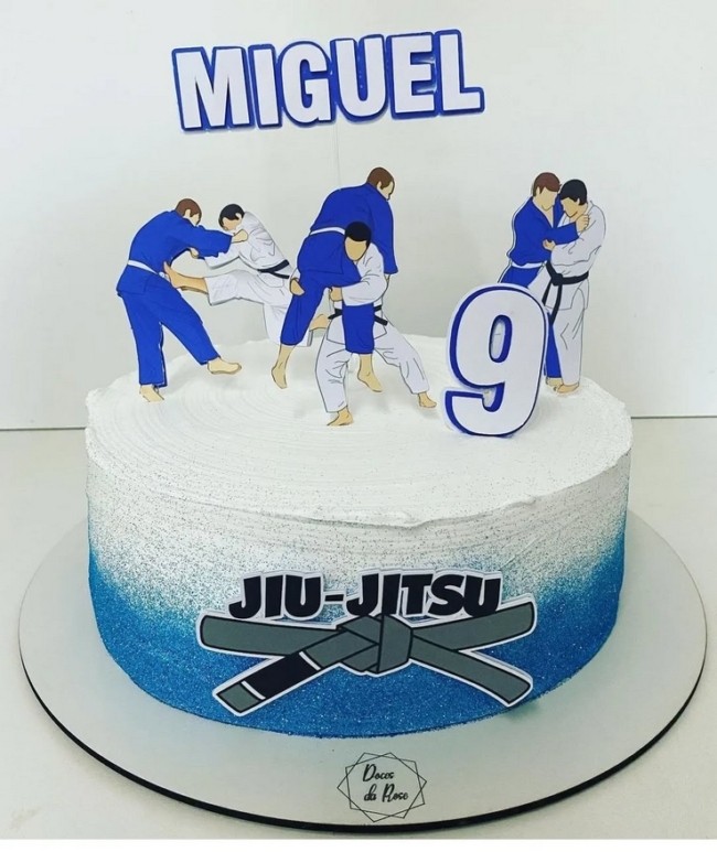 23 topo de bolo jiu jitsu infantil @amandaapersonalizados