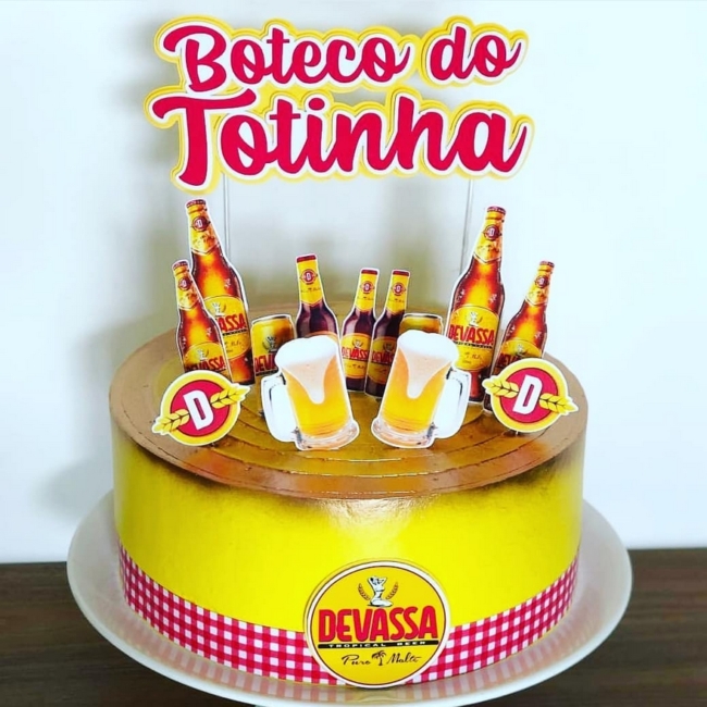 26 topo de bolo boteco Devassa @jessicamota a
