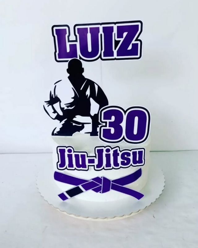 26 topo de bolo jiu jitsu faixa roxa @topodebolotop