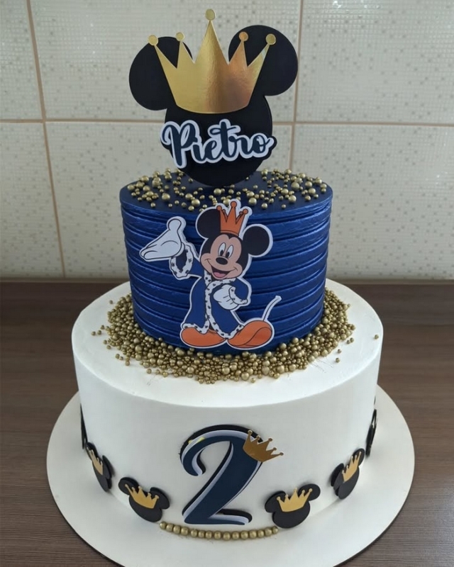 27 topo de bolo Mickey realeza @ateliernicebolos