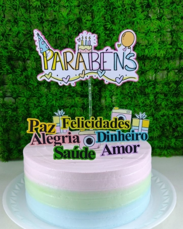 27 topo de bolo Parabéns infantil @cmpapelariapersonalizada