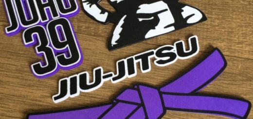 27 topo de bolo jiu jitsu faixa roxa @criara papelaria