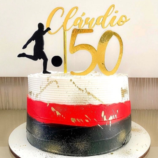 28 topo de bolo masculino 50 anos @scrapartesamandamartins