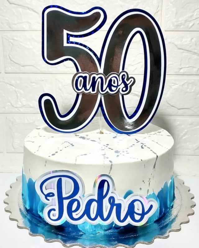 29 topo de bolo masculino 50 anos @adrianawille personalizados