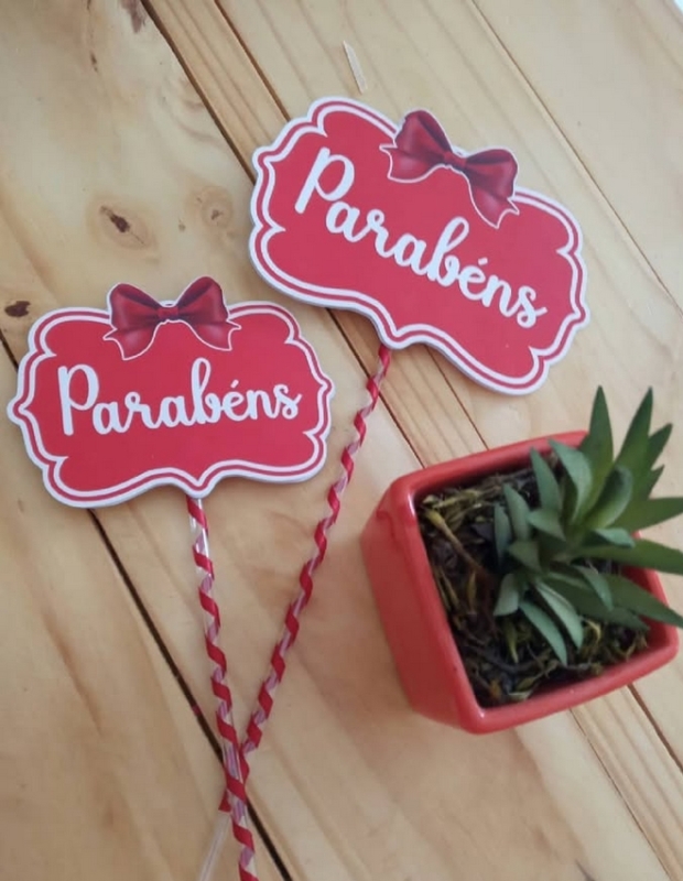 3 topo de bolo Parabéns simples @tiameiremimos