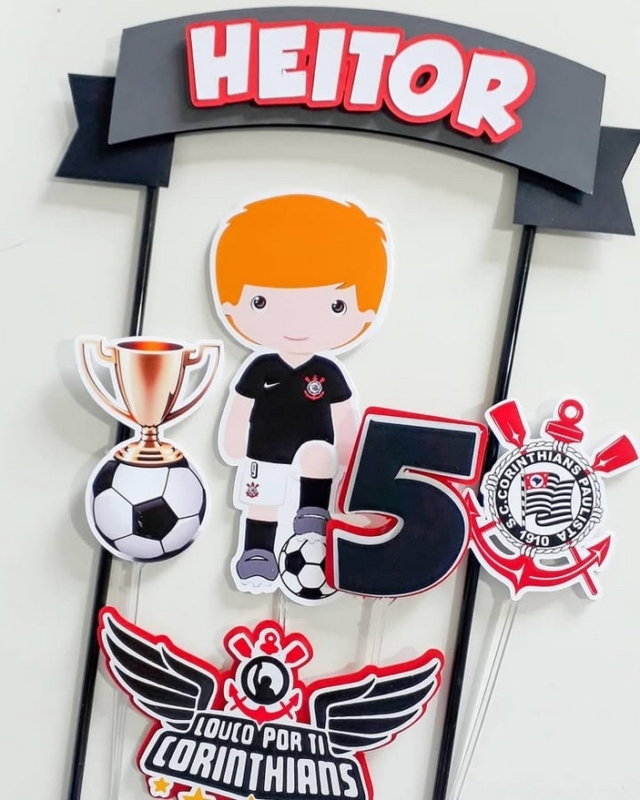 30 topo de bolo Corinthians infantil @wellytafestapersonalizada