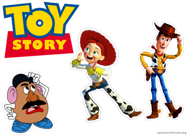 32 topo de bolo Toy Story grátis para imprimir