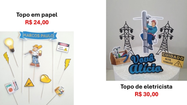 33 onde comprar topo de bolo de eletricista