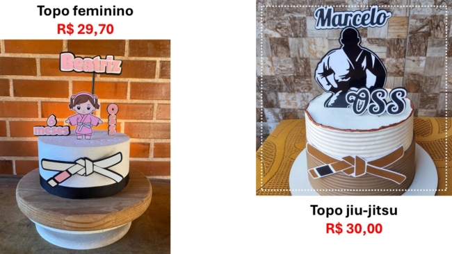 33 onde comprar topo de bolo jiu jitsu