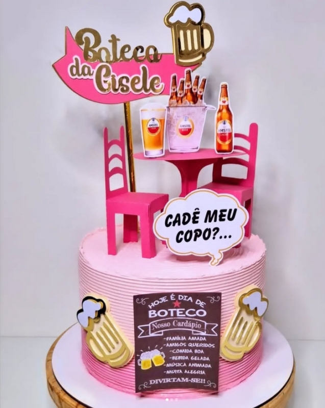 36 topo de bolo boteco feminino @suziregazzo