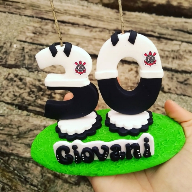 37 topo de bolo Corinthians em biscuit @roobiscuit