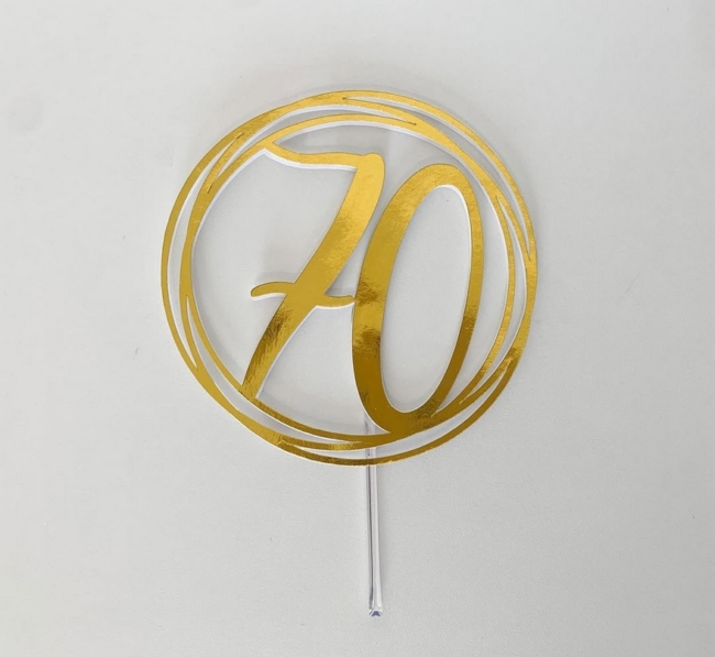 37 topo de bolo masculino 70 anos @irmasfesteiras sp