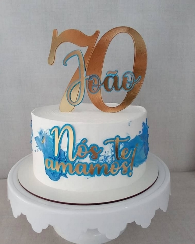 40 topo de bolo masculino 70 anos @lorenarocharocha