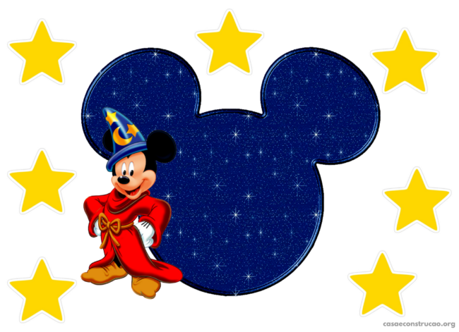 43 topo de bolo Mickey grátis para imprimir