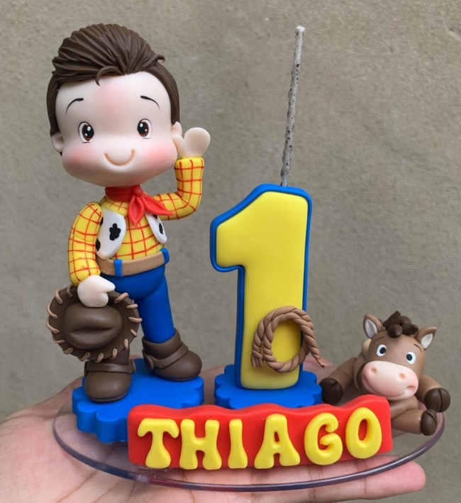 6 topo de bolo Toy Story biscuit @atelierosegoulart