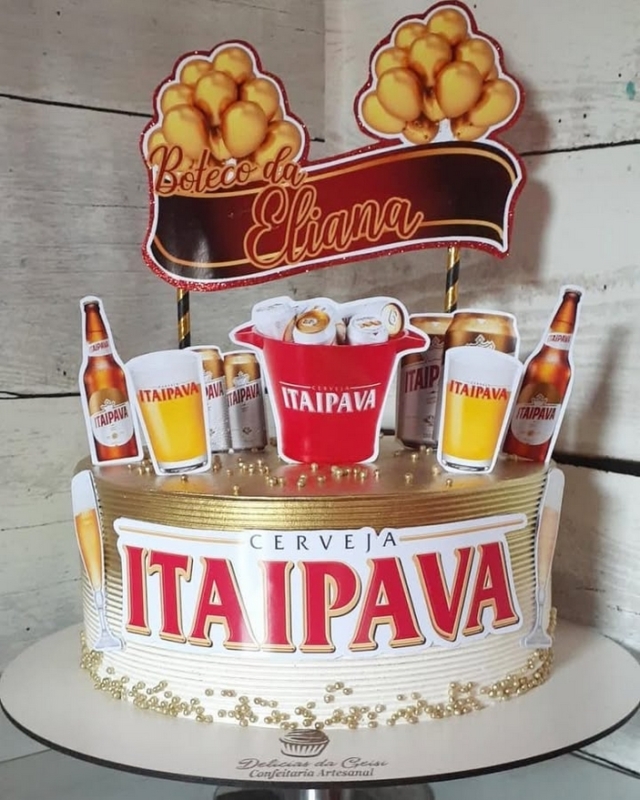 8 topo de bolo boteco Itaipava @maryejohn ta