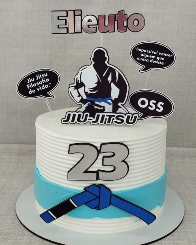 8 topo de bolo jiu jitsu personalizado @lorenarocharocha