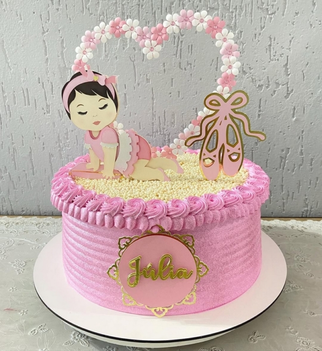 10 topo de bolo bailarina baby @ffconfeitari