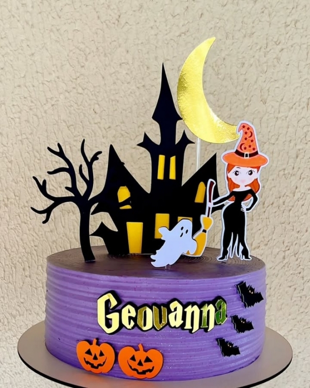 12 topo de bolo Halloween feminino @bya ateliee