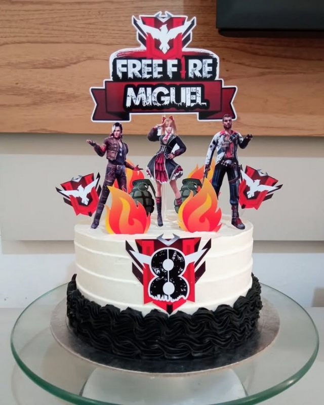 13 topo de bolo Free Fire mestre @madadocescg
