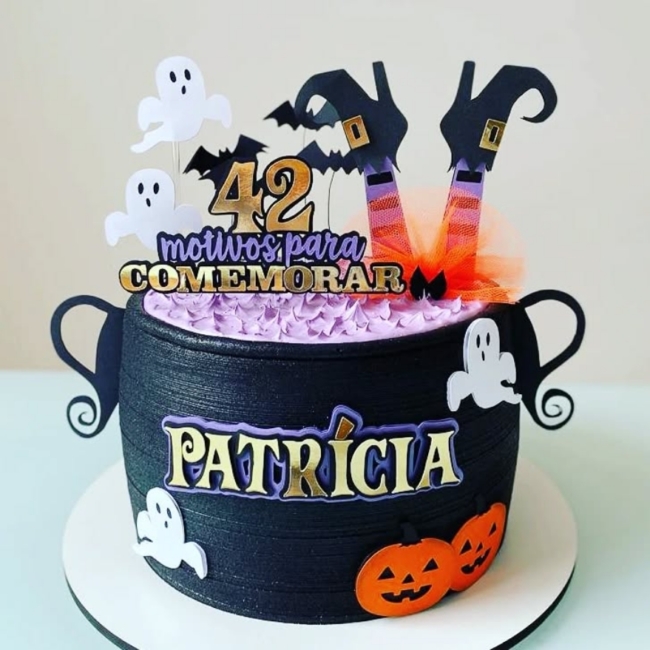 13 topo de bolo Halloween feminino @personalizados ssa