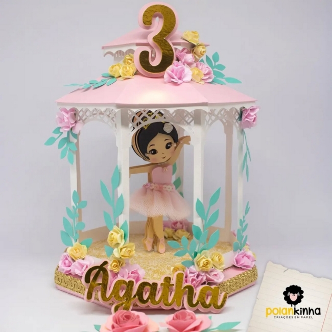 13 topo de bolo bailarina luxo @polankinha