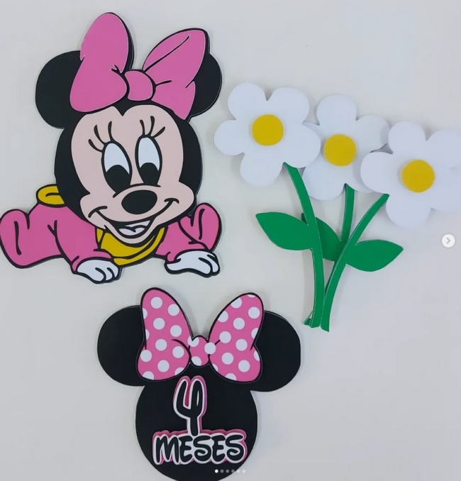 14 topo de bolo Minnie baby @fabifrazaopersonalizados