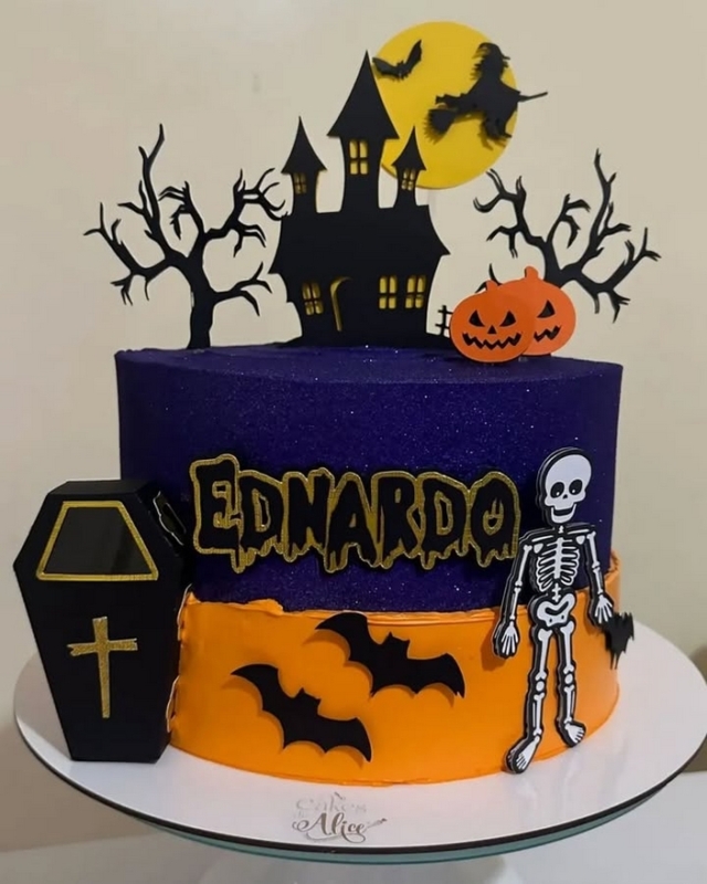 16 topo de bolo Halloween masculino @princesinhadopapel