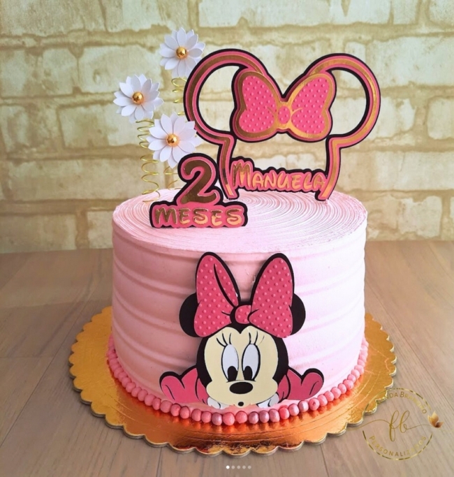 17 topo de bolo Minnie baby @personalizadosfernandabrandao