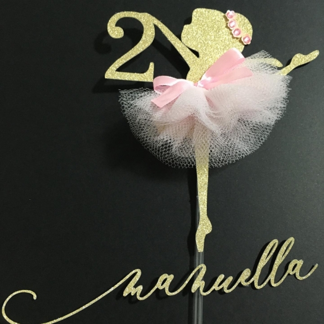 17 topo de bolo bailarina luxo @topodebolopersonalizados