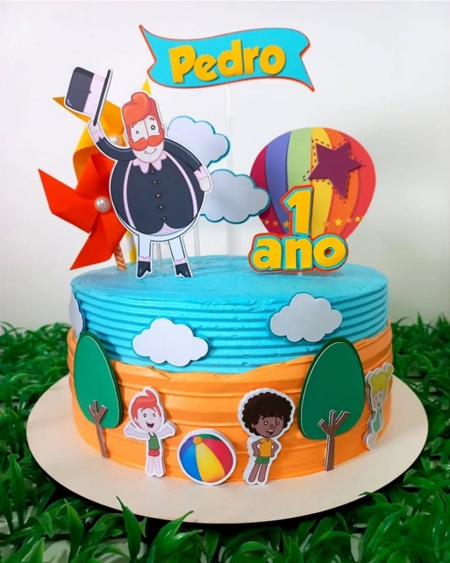 18 topo de bolo Mundo Bita 1 ano @ meuladocriativo