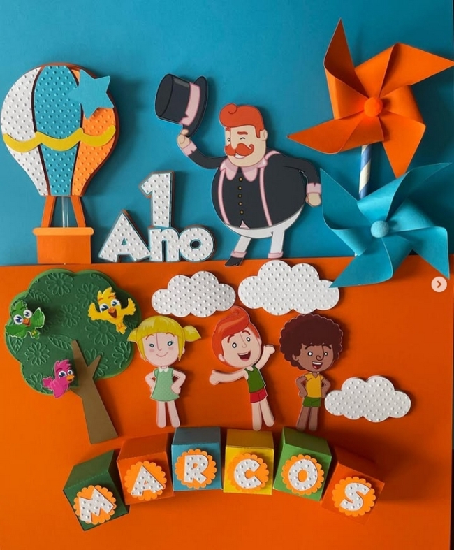 19 topo de bolo Mundo Bita 1 ano @ec artesa