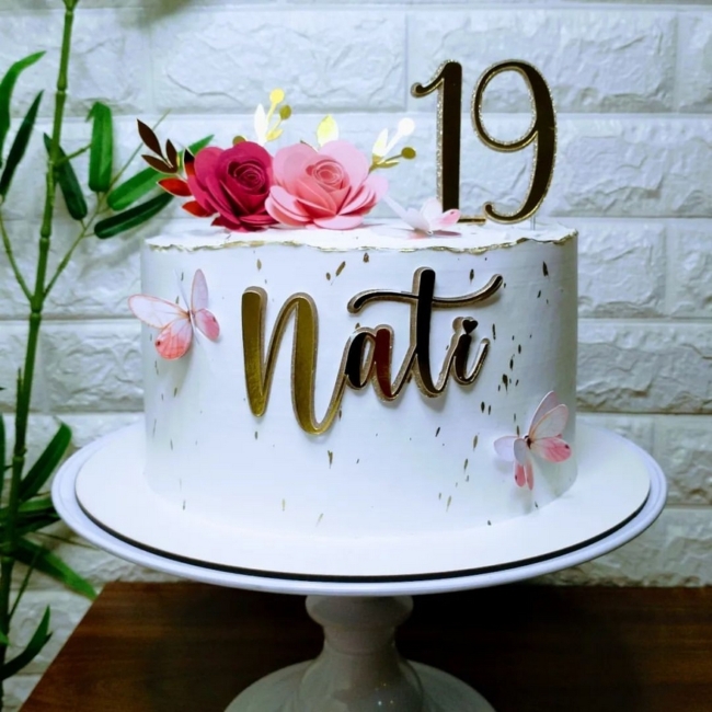 20 topo de bolo personalizado aniversário com nome @thachdesign