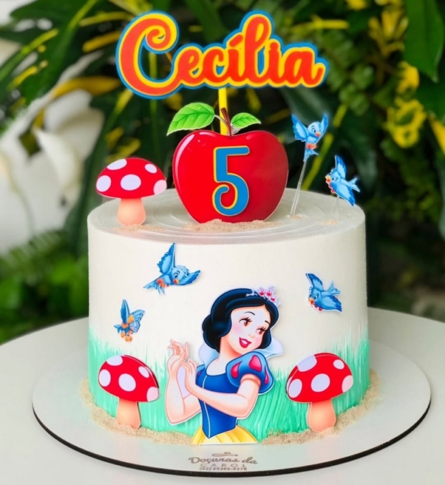 21 topo de bolo Branca de Neve personalizado @feitoperfeitopersonalizados