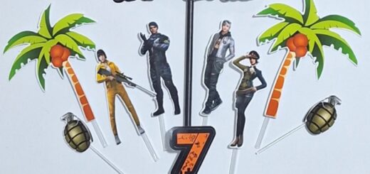 21 topo de bolo Free Fire personalizado @unidaniatelie