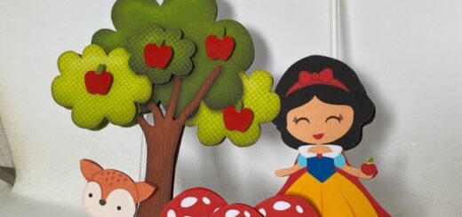 23 topo de bolo Branca de Neve personalizado @papeldepano mcz