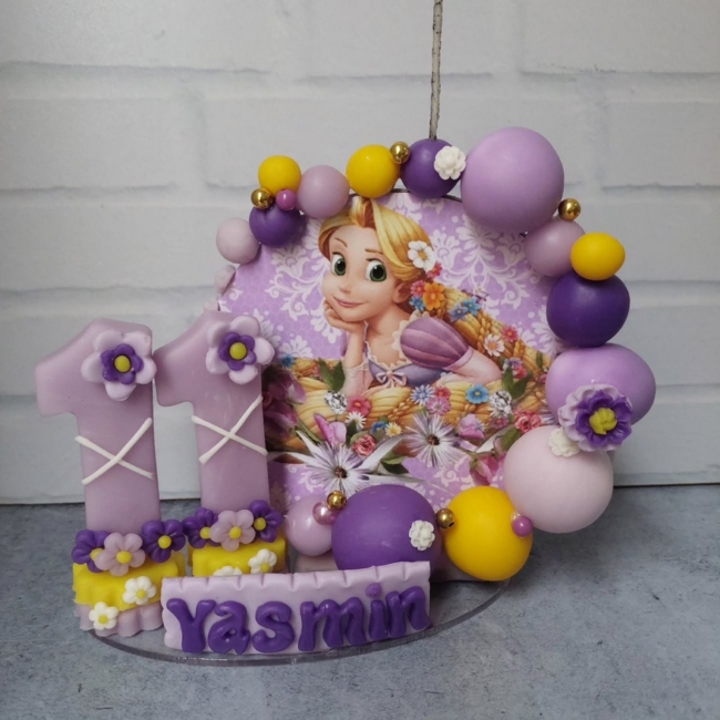 23 topo de bolo Rapunzel em biscuit @raquelandreabiscuit