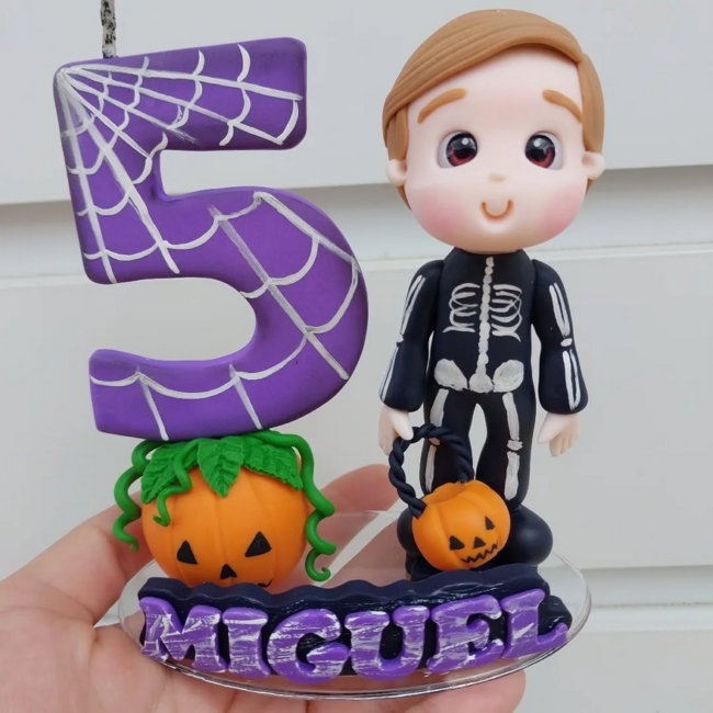 26 topo de bolo Halloween em biscuit @belabiscuit atelie