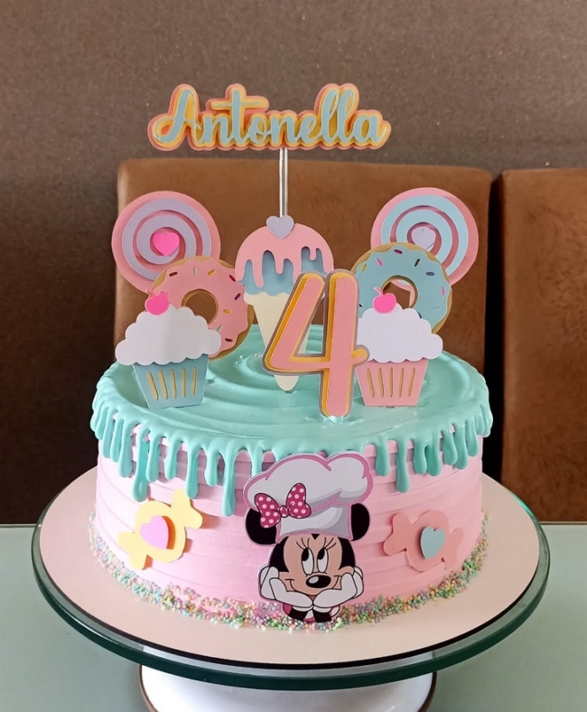 27 topo de bolo Minnie confeiteira @rozianycalixto