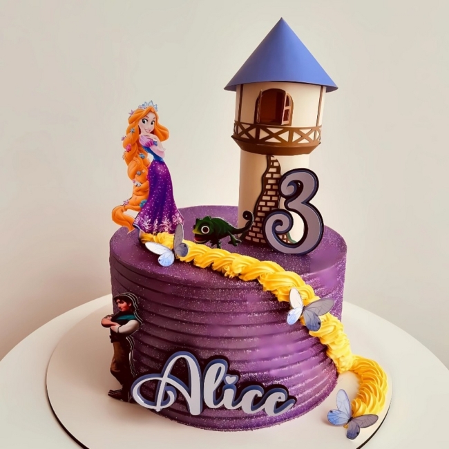 28 topo de bolo Rapunzel personalizado @virnapersonalizados