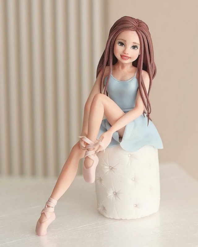 28 topo de bolo bailarina adulto @biscuit decor k