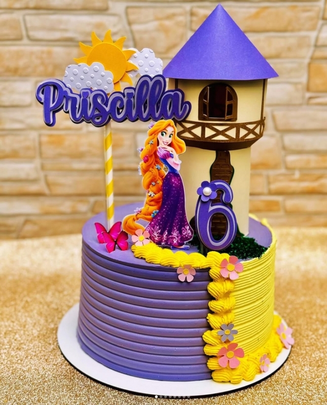 29 topo de bolo Rapunzel personalizado @artebrilhopersonalizados