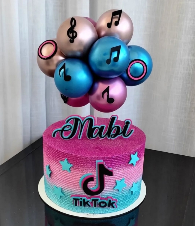 29 topo de bolo TikTok personalizado @mimosdaelida