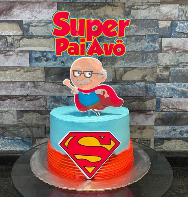 32 topo de bolo Super Pai e Super Avô @ edicakes