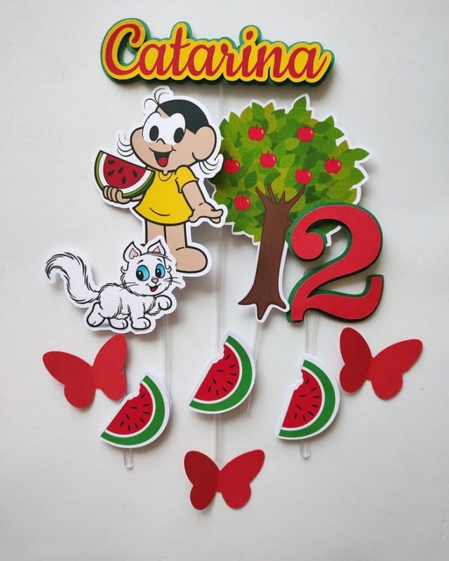 33 topo de bolo Magali personalizado @artessarah