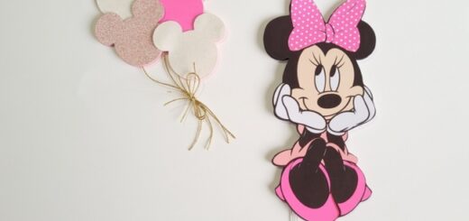 34 topo de bolo Minnie personalizado @artecomestilobysilmara
