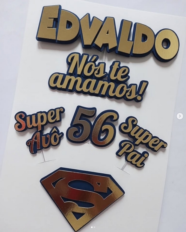 36 topo de bolo Super Pai e Super Avô @christianegregorio