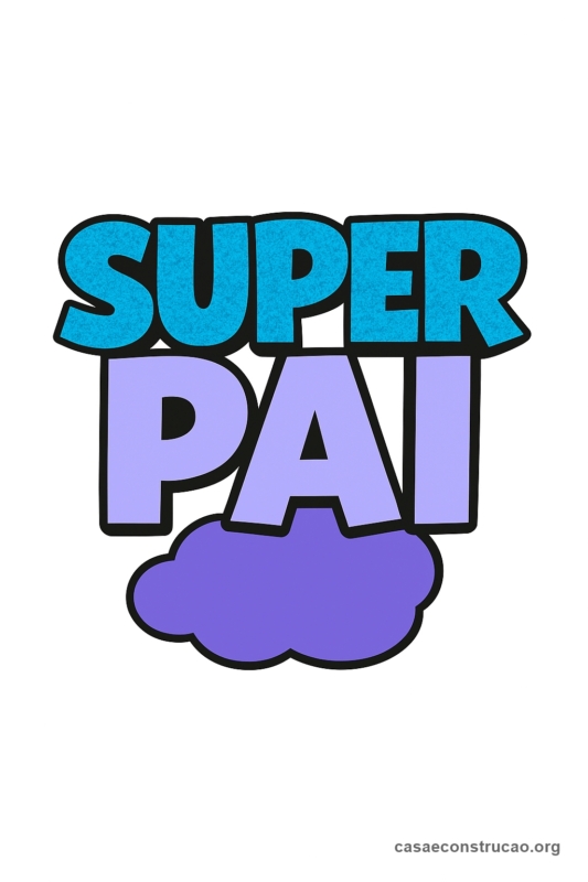 37 topo de bolo Super Pai grátis para imprimir