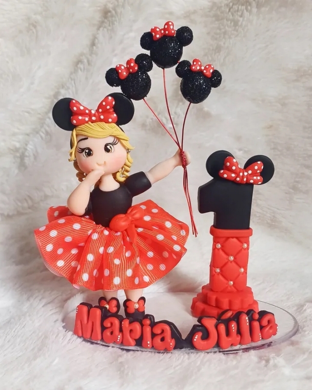 39 topo de bolo Minnie biscuit @ateliedrykabiscuit