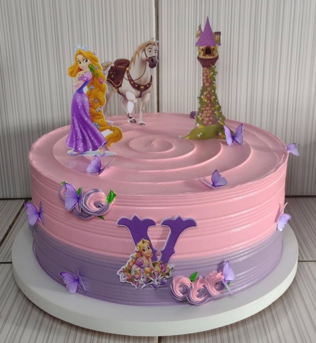 4 topo de bolo Rapunzel simples @delicias da luzia1